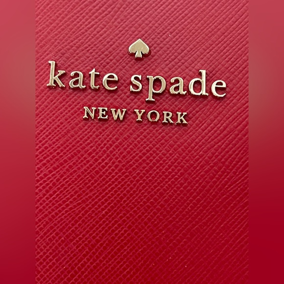 Kate Spade New York Love Shack Red Heart Purse Crossbody Handbag Red Leather NEW - Picture 4 of 14
